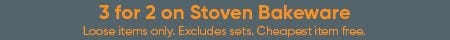 Stoven Bakeware 3 For 2