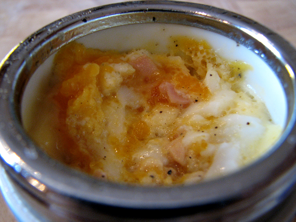Close-Up of Coddled Egg
