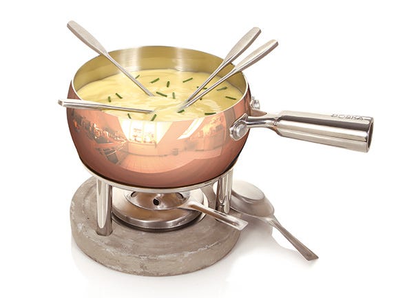 Talking Christmas with Philip - Boska Copper Fondue Set