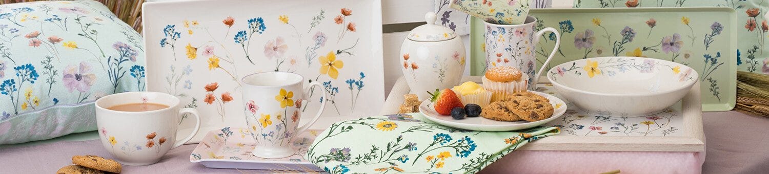 English Tableware Company Pressed Flowers