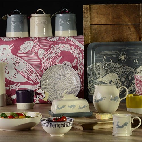 Bianco Ceramica ENGLISH TABLEWARE CO DD0197A01 English Tableware Company-Piatto per Burro con api 