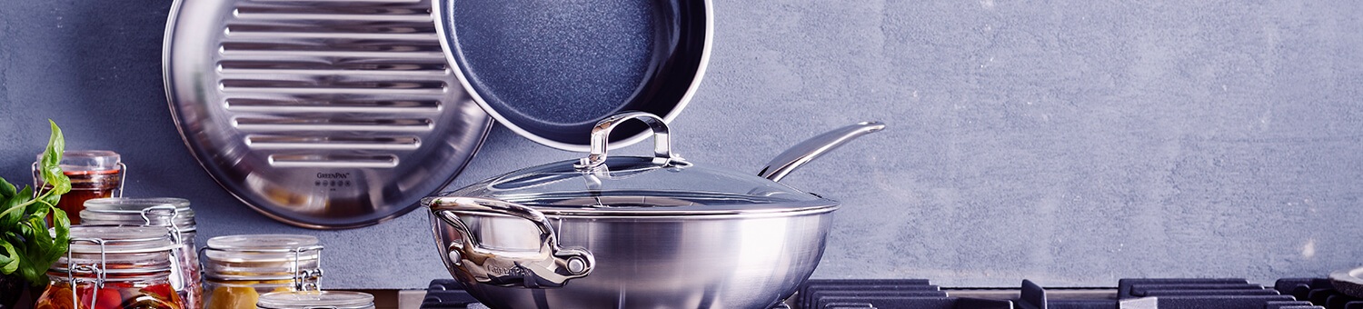 GreenPan Premiere 3-ply Stainless Steel Cookware
