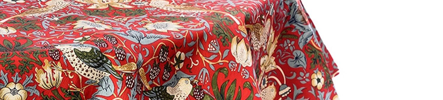 William Morris Strawberry Thief Red