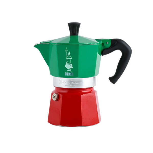 Photos - Coffee Maker Bialetti Moka Express 3 Cup Espresso Maker Tricolore Italia 