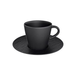 Villeroy & Boch Manufacture Rock Noire Espresso Cup & Saucer