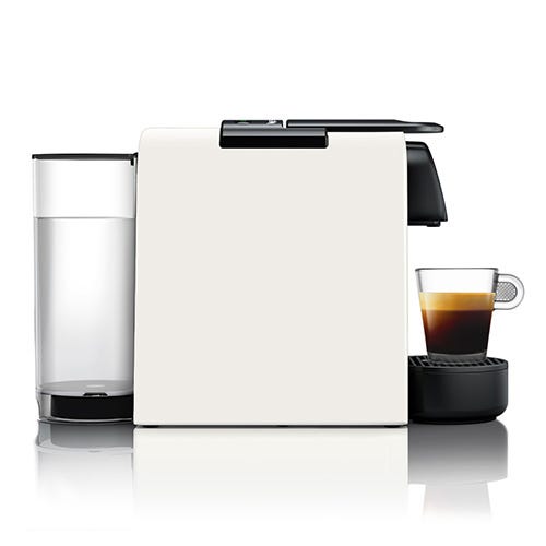 Magimix Nespresso Essenza Mini Pure White and Aeroccino Coffee Machine 11372 Harts of Stur