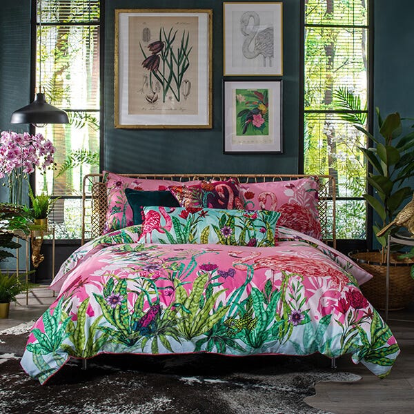 House of Norris Exotic World Super King Duvet Set Multi 15010104 Harts of Stur