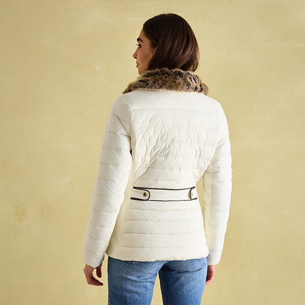 Joules white denim jacket online