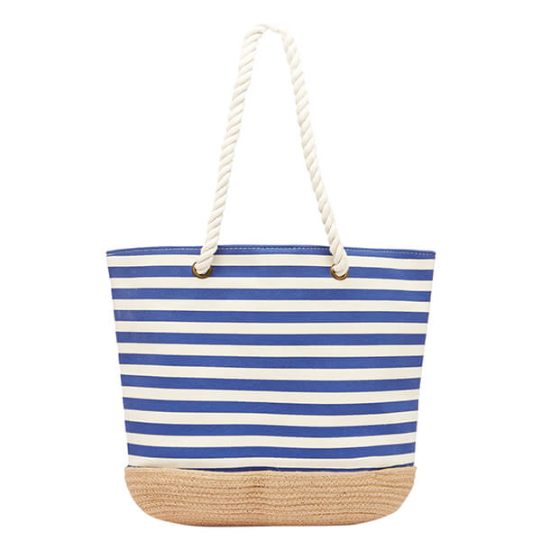 Joules Navy Bee Stripe Tenby Canvas Espadrille Bag Harts of Stur