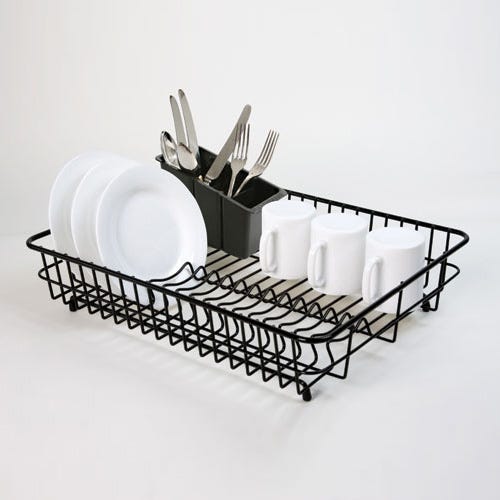 Delfinware Wireware Black Large Dish Drainer