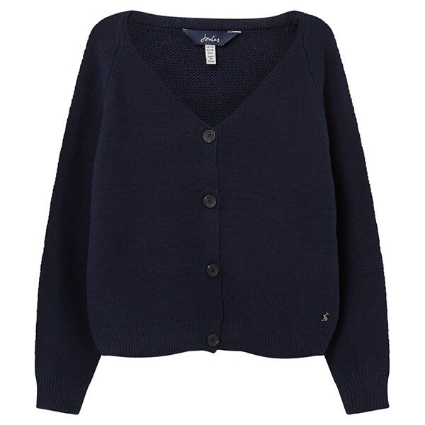 Joules French Navy Jane Knitted Garter Stitch Cardigan Size 10 Harts of Stur