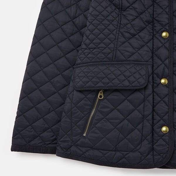 Joules Marine Navy Newdale Quilted Coat Harts of Stur