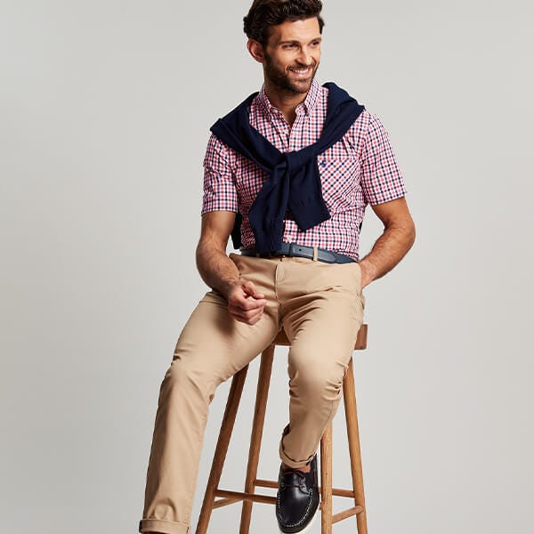 Joules gingham dress top