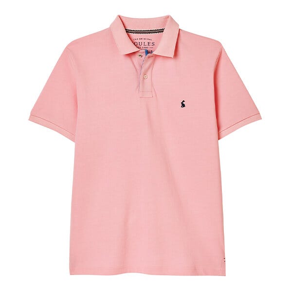 Joules Mens Light Pink Woody Polo Shirt Harts of Stur