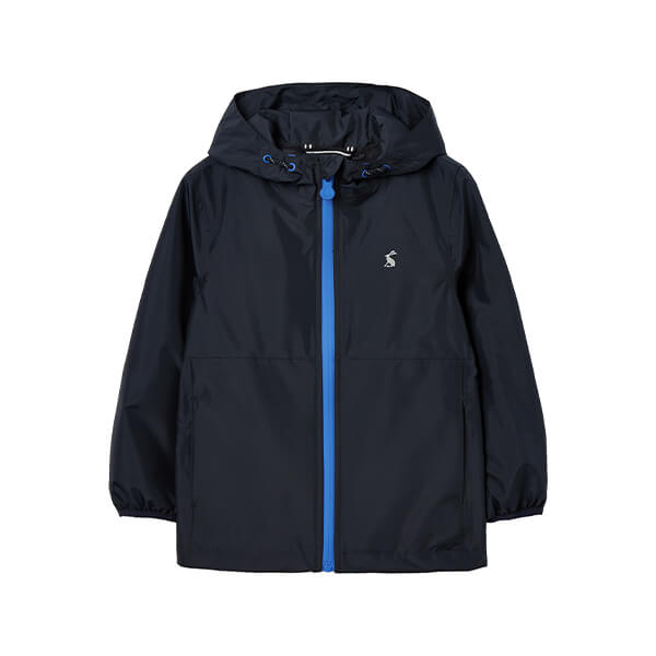 Joules Kids Marine Navy Arlow Waterproof Packable Rain Mac Harts of Stur