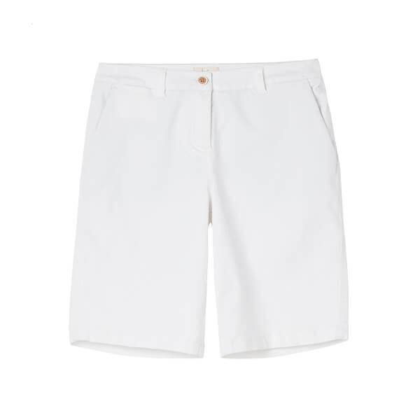 Joules Bright White Cruise Long Chino Shorts Harts of Stur