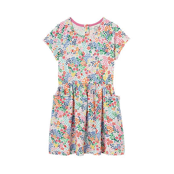 Joules Kids Strawberry Ditsy Jude Short Sleeve Jersey Dress Harts of Stur