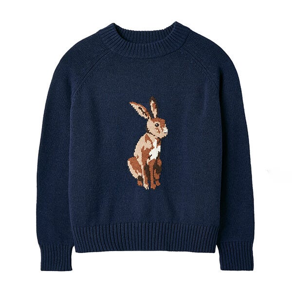 Joules Navy Blue Margot Intarsia Jumper Harts of Stur