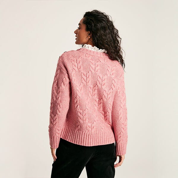 Joules cable knit jumper shop
