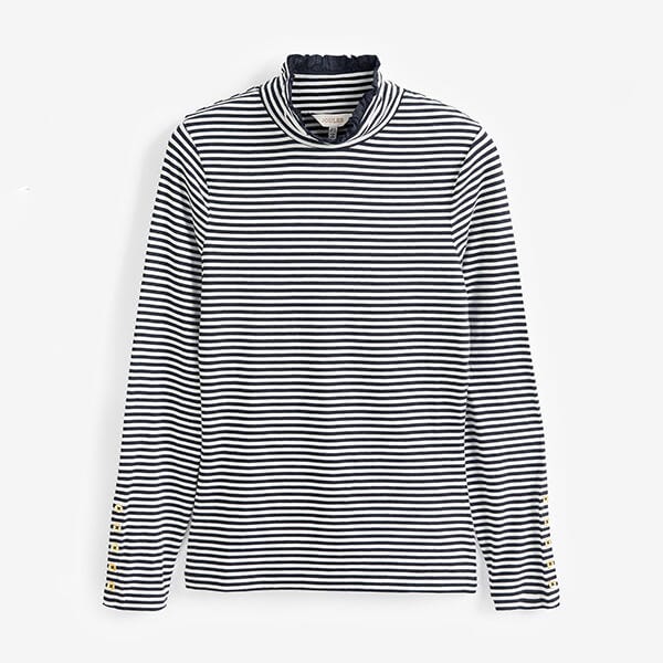 Black jersey roll neck best sale