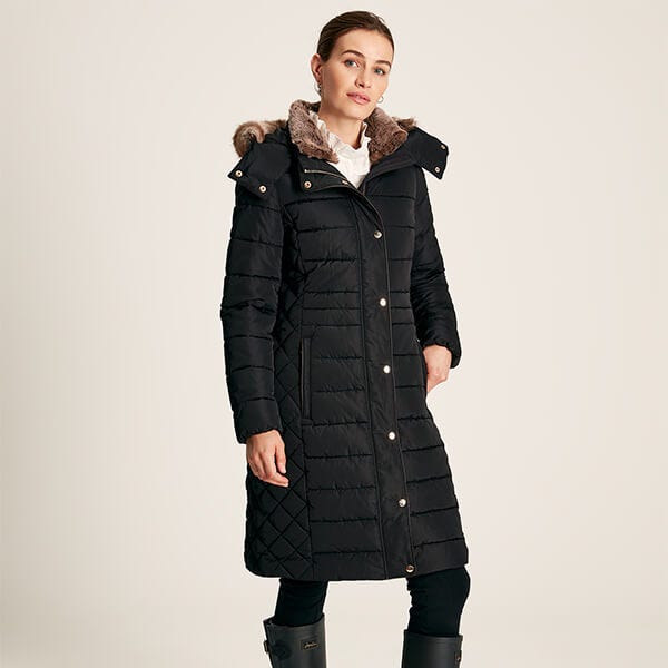 Joules Black Charlington Padded Coat Harts of Stur