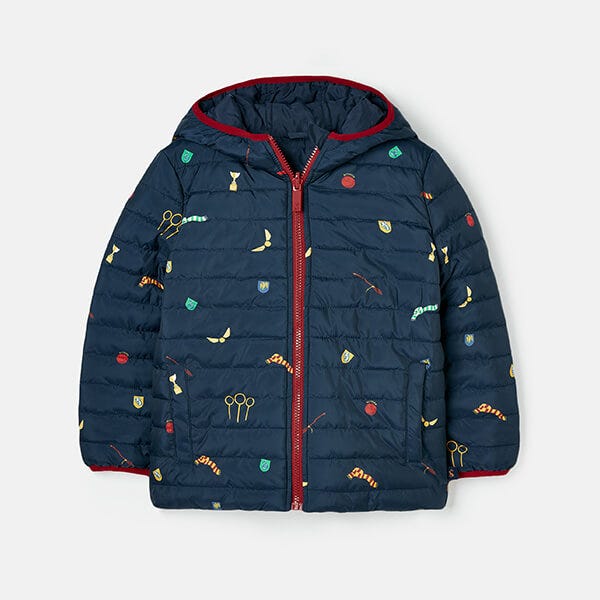 Joules Kids Harry Potter Navy Quidditch Icons Reversible Coat Harts of Stur