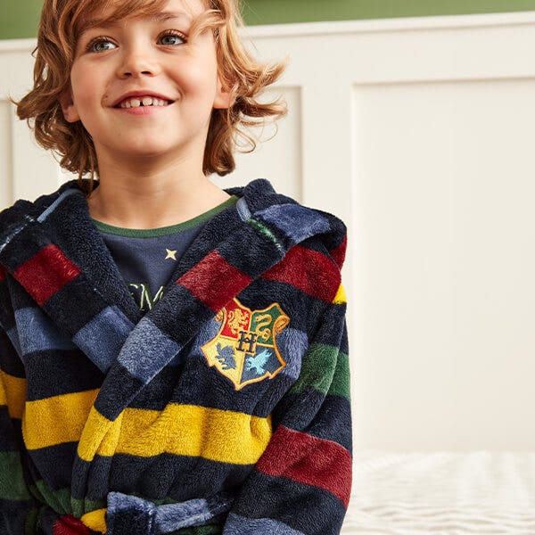 Joules Kids Harry Potter Hogwarts House Dressing Gown Harts of Stur