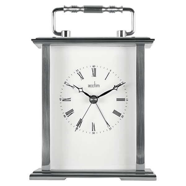 Photos - Wall Clock Acctim Gainsborough Mantel Clock Silver 