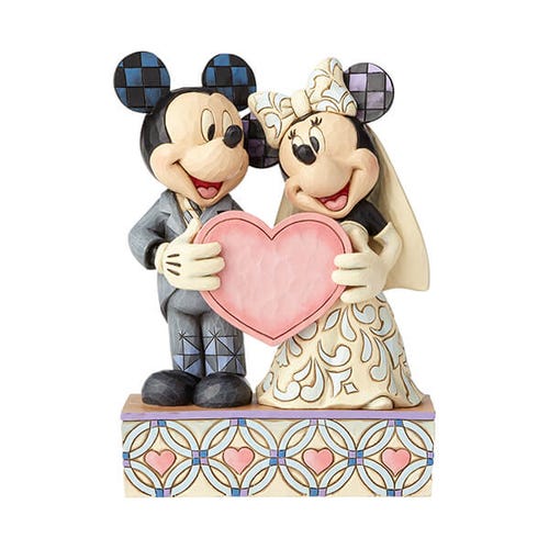 Disney Traditions by Jim Shore Two Souls, One Heart Mickey and Minnie Mouse Figurine