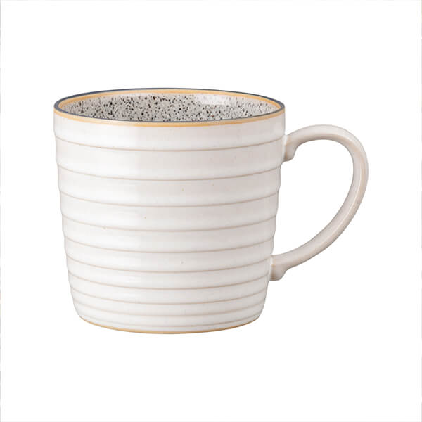 Photos - Mug / Cup Denby Studio Grey White Ridged Mug 
