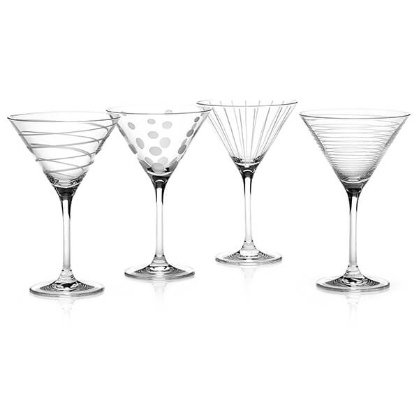 Photos - Glass Mikasa Cheers Set Of 4 Martini Glasses 