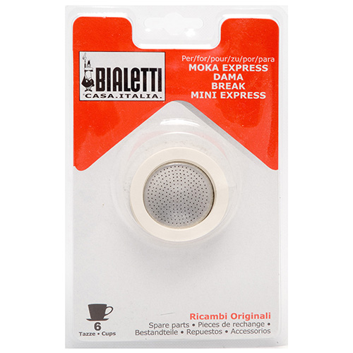 Photos - Coffee Makers Accessory Bialetti 6 Cup Washer/Filter Set 