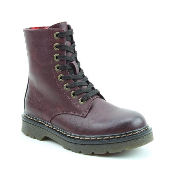 Heavenly Feet Burgundy Justina2 Boots Harts of Stur