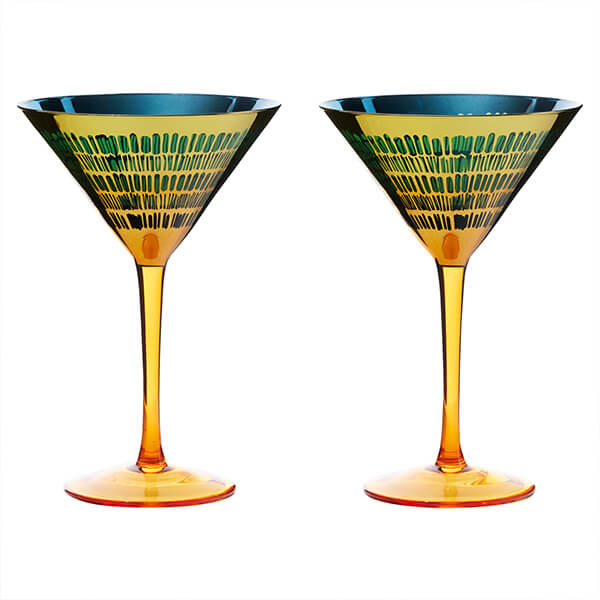 Photos - Glass Artland Fiesta Set of 2 Cocktail Glasses