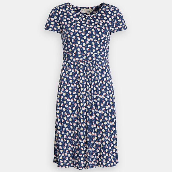 Seasalt Carnmoggas Dress Tulip Geo Marine Size 14
