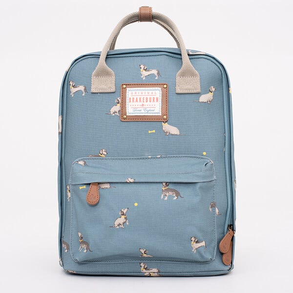 Brakeburn sausage dog rucksack top