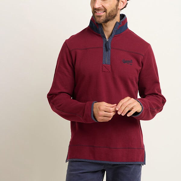 Mens maroon quarter zip hot sale