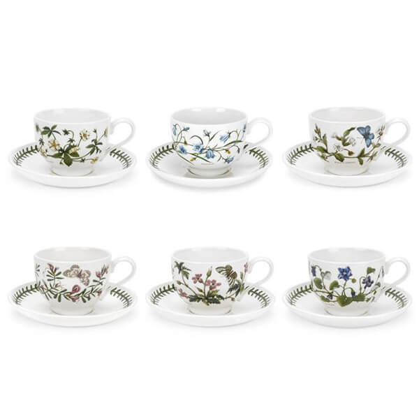 Portmeirion Botanic Garden Tea Cup and Saucer Set