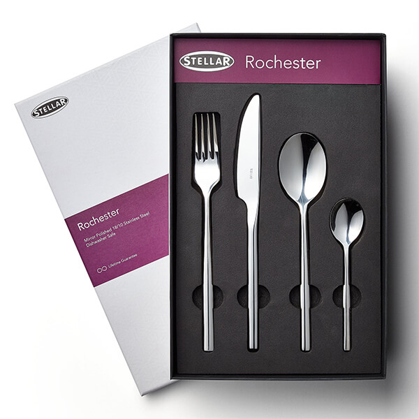 Photos - Cutlery Set STELLAR Rochester Polished 16 Piece Cutlery Gift Box Set 