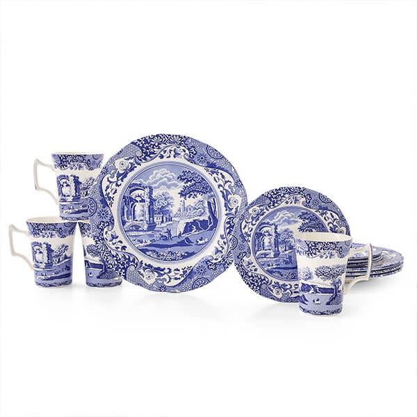 Spode blue italian 12 piece set hotsell