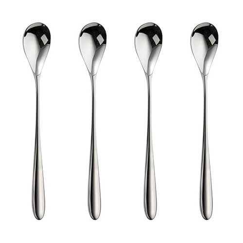 Photos - Cutlery Set Robert Welch Bourton Bright Long Handled Spoon 4 Piece Set 