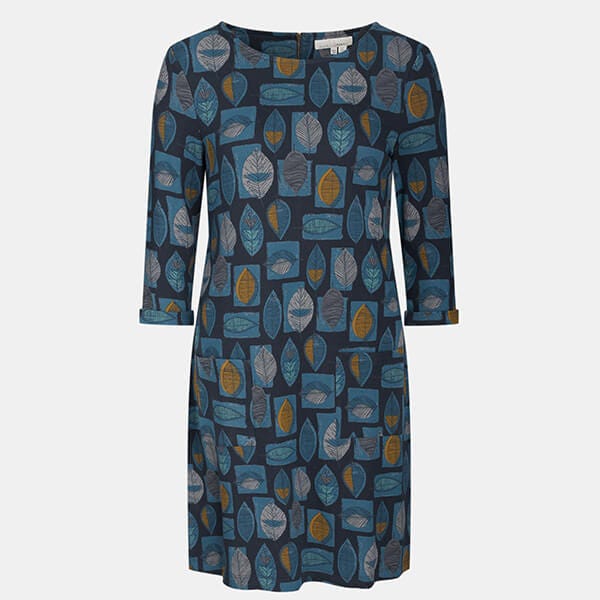 Seasalt Print Makers Dress 50 s Collage Raven Size 8