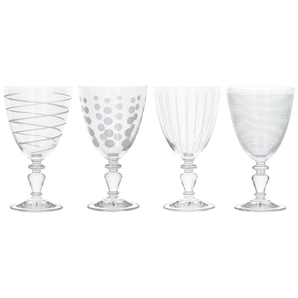 Photos - Glass Mikasa Cheers Set Of 4  Goblets 