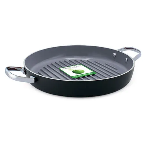 GreenPan Essentials 28cm Round Grill Pan Harts of Stur