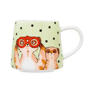Cath Kidston Meerkats Green Billie Mug
