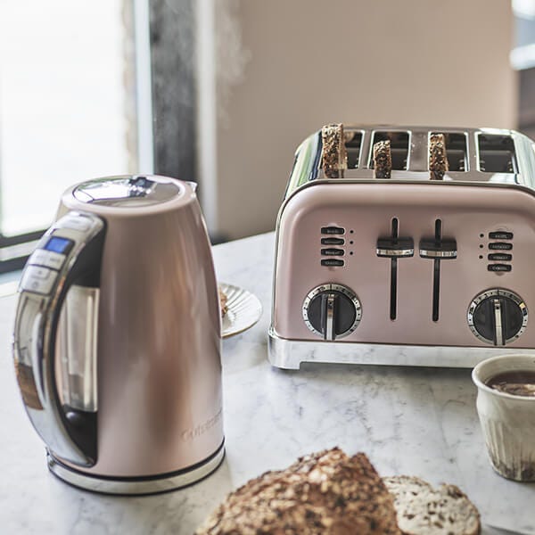 Vintage kettle and toaster top