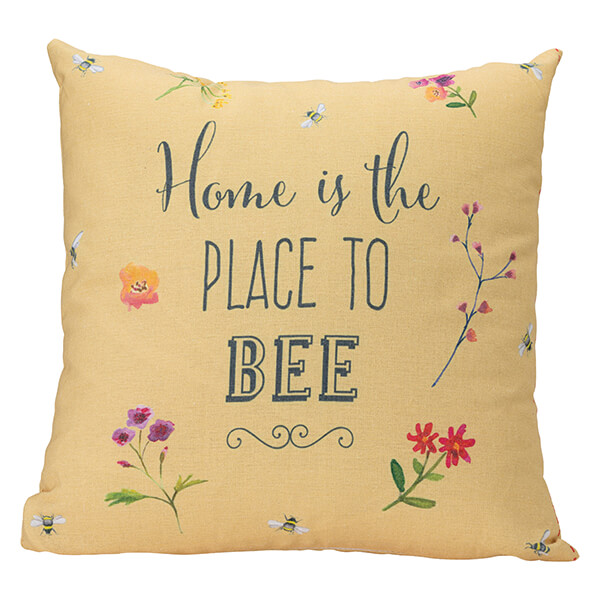 Photos - Pillow English Tableware Company Bee Happy Cushion