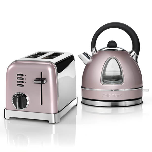 Cuisinart Style Vintage Rose Traditional Kettle 2 Slice Toaster