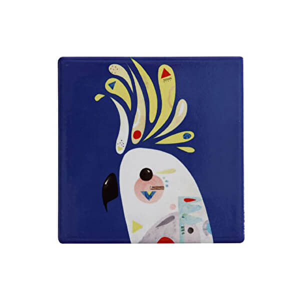 Maxwell & Williams Pete Cromer Ceramic Square 9.5cm Coaster Kookaburra 