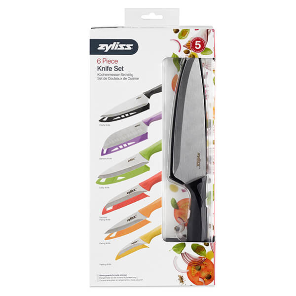 Zyliss E920144 6 Piece Knife Set, Multiple Sizes